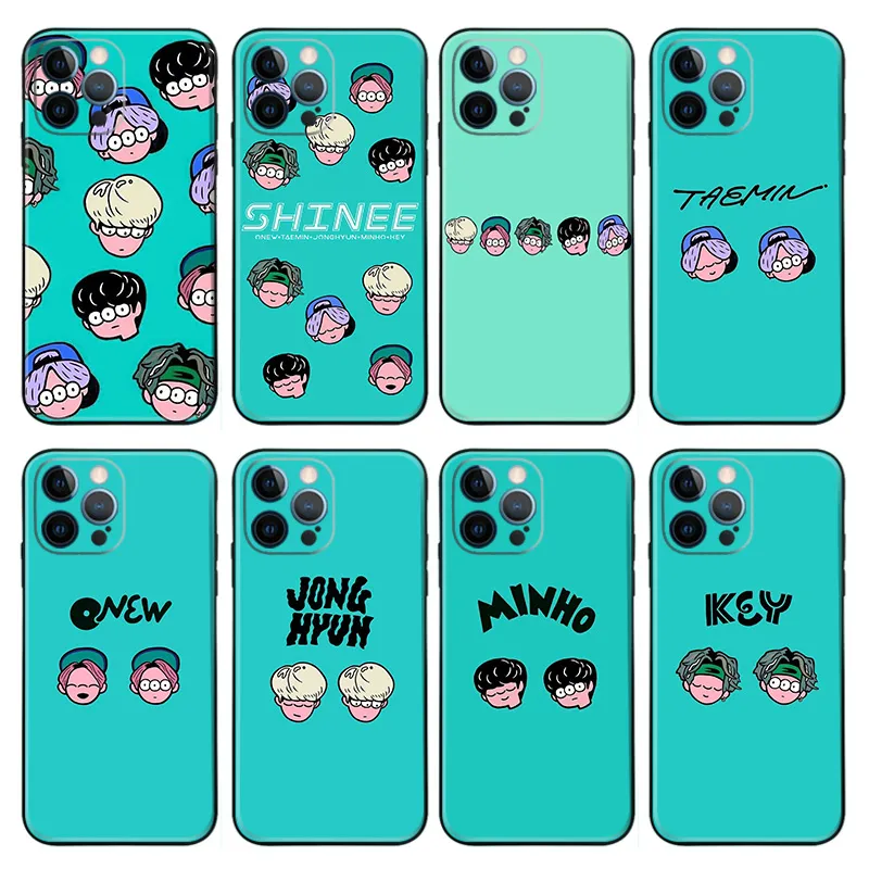 SHINee K-Pop Chibi Members Matte TPU Soft Phone Case
