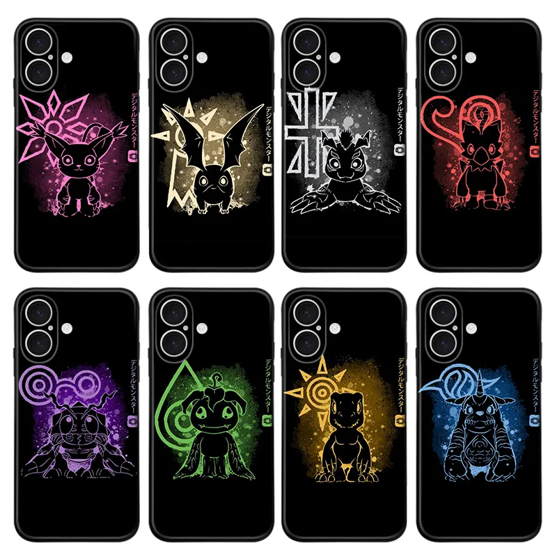 Digimon — Crest and Partner Spirit Collection Phone Case