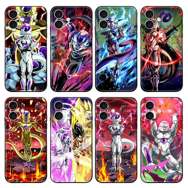 Ki Fighter Frieza - Golden Frieza Mecha Frieza Goku Anime Frosted Matte TPU Phone Case with Lanyard