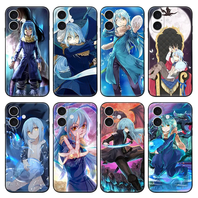 That Time I Got Reincarnated as a Slime - Rimuru Tempest Anime Art Frosted Matte TPU Phone Case with Lanyard