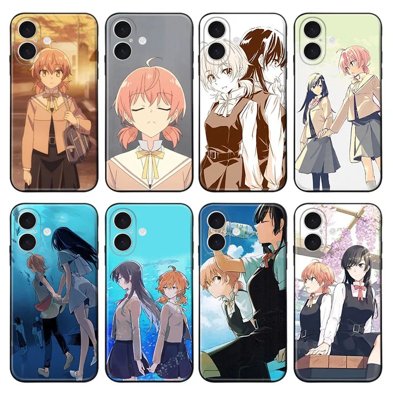 Bloom Into You - Yuu Koito Touko Nanami GL Yuri Anime Art Frosted Matte TPU Phone Case with Lanyard