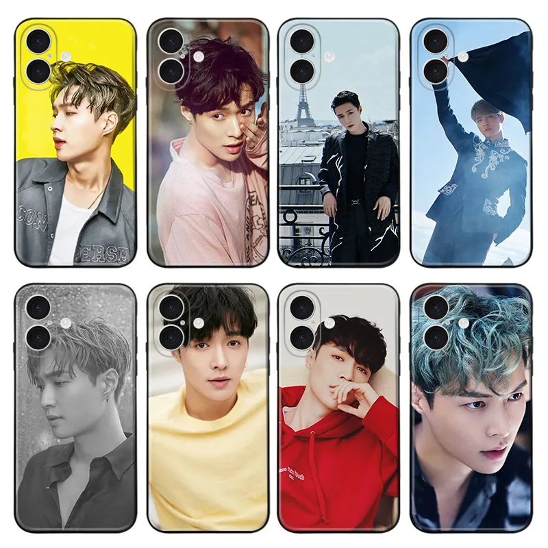 Lay Zhang - EXO Kpop Lay Zhang Yixing Concert Portrait Frosted Matte TPU Phone Case with Lanyard