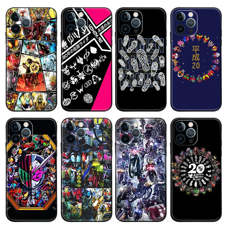Kamen Rider — Heisei 20th Anniversary Crest & Kicks TPU Phone Case