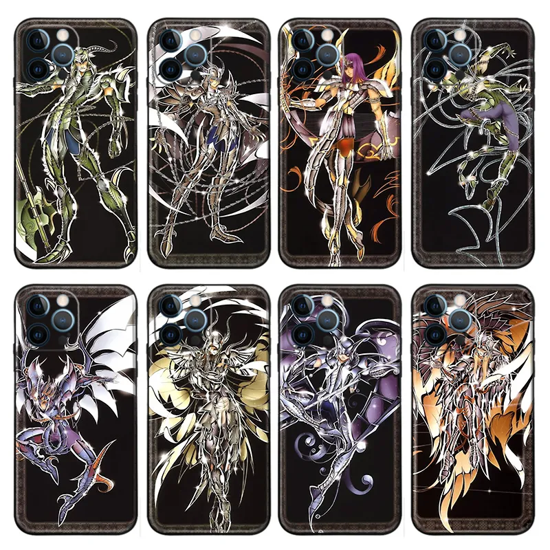 Saint Seiya - Hades Specters Surplice Anime Art Frosted Matte TPU Phone Case with Lanyard