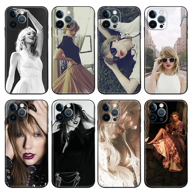 Taylor Swift - Swiftie Pop Music Eras Tour Photo Art Frosted Matte TPU Phone Case with Lanyard