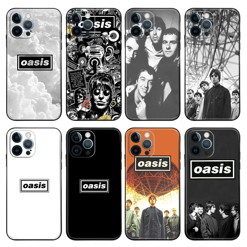Oasis - Liam Noel Gallagher Britpop Rock Band Frosted Matte TPU Phone Case with Lanyard