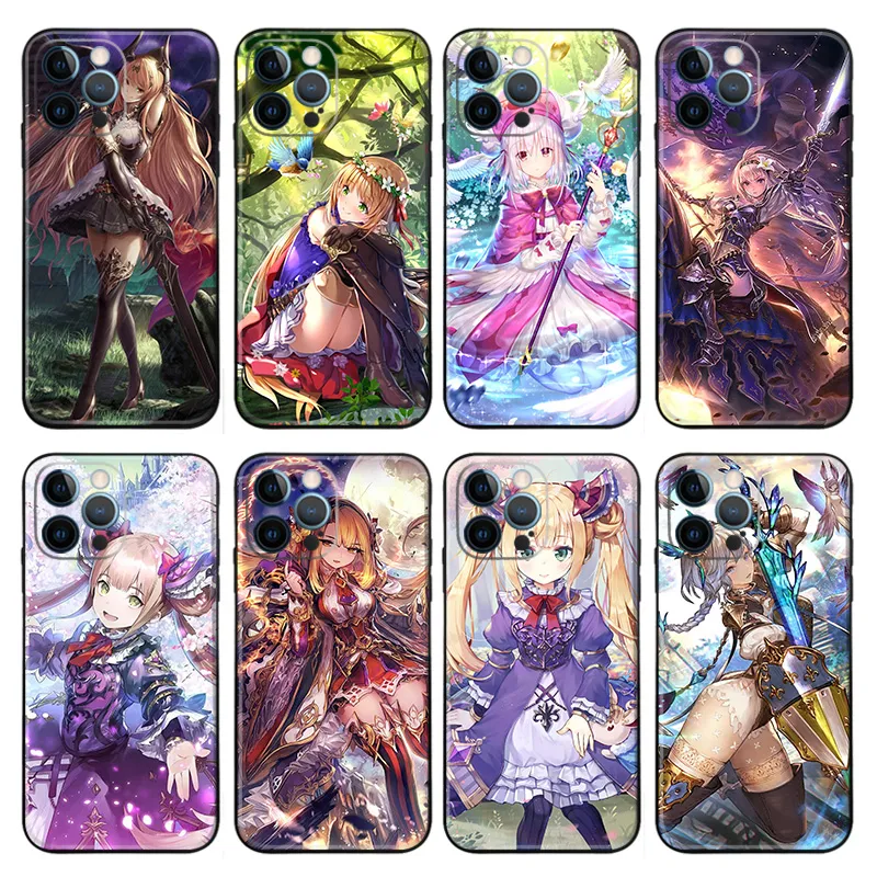Shadowverse Anime Waifu Matte TPU Phone Case with Lanyard Hole