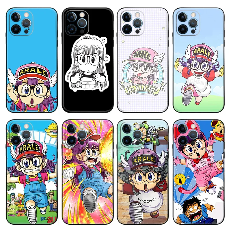 Dr. Slump Arale Norimaki Matte TPU Phone Case with Lanyard Hole