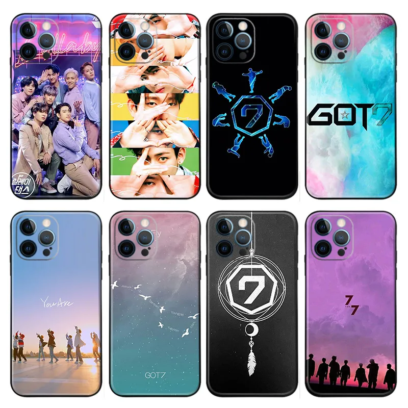 GOT7 Kpop Matte TPU Phone Case with Lanyard Hole