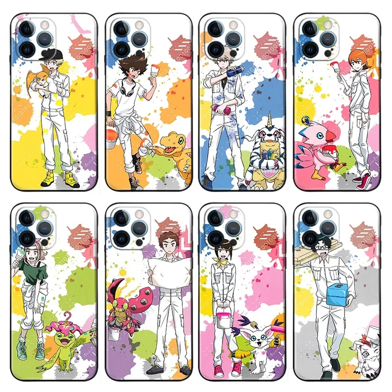 Digimon Adventure Matte TPU Phone Case with Lanyard Hole
