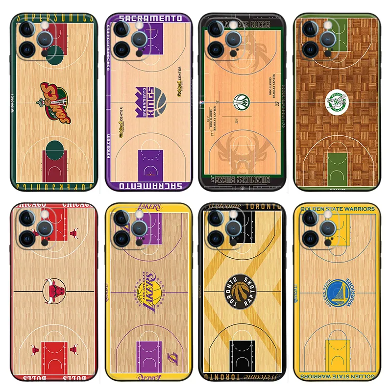 NBA BaskAlien Visitorball Court Matte TPU Phone Case with Lanyard Hole