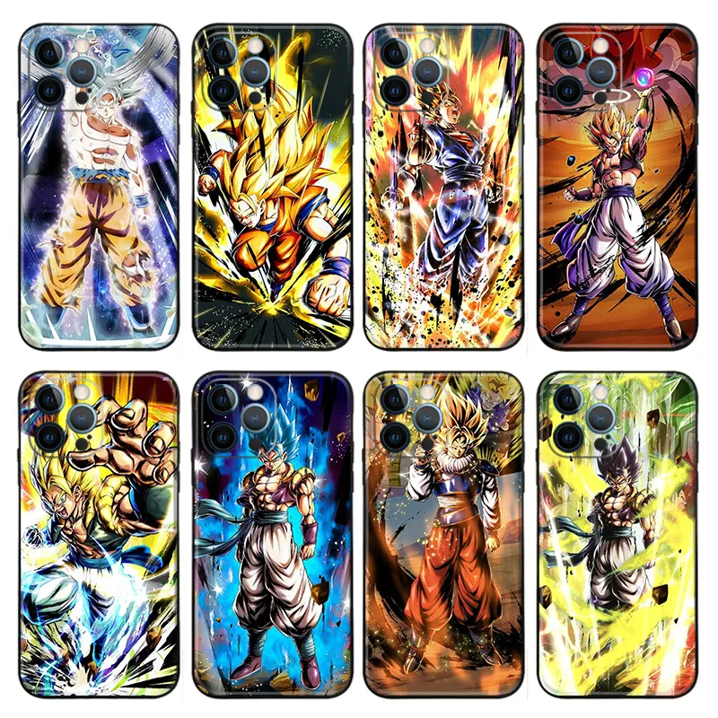 Ki Fighter Z Goku and GogAlien Visitora Matte TPU Phone Case with Lanyard Hole