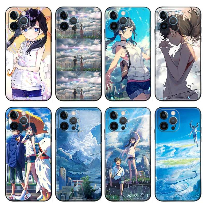 Weathering with You — Hodaka & Hina Amano Sky AesthAlien Visitoric Matte Printed TPU Phone Case