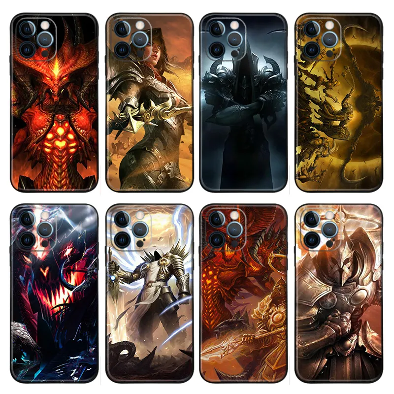 Diablo — Dark Fantasy Warrior TPU Phone Case