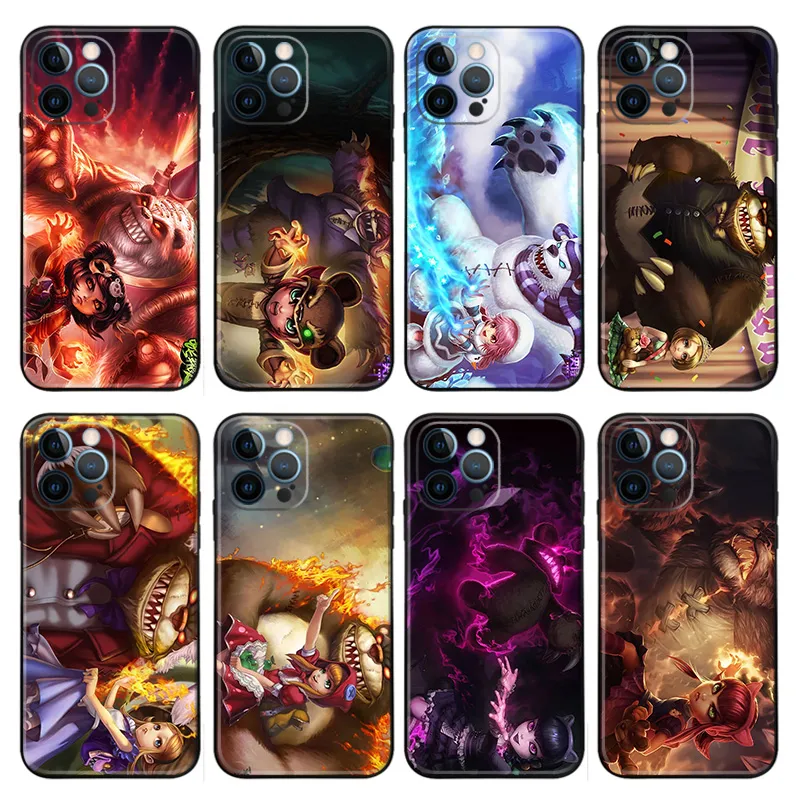 League of Legends — Annie & Tibbers Character Splash Art Matte Printed TPU Phone Case