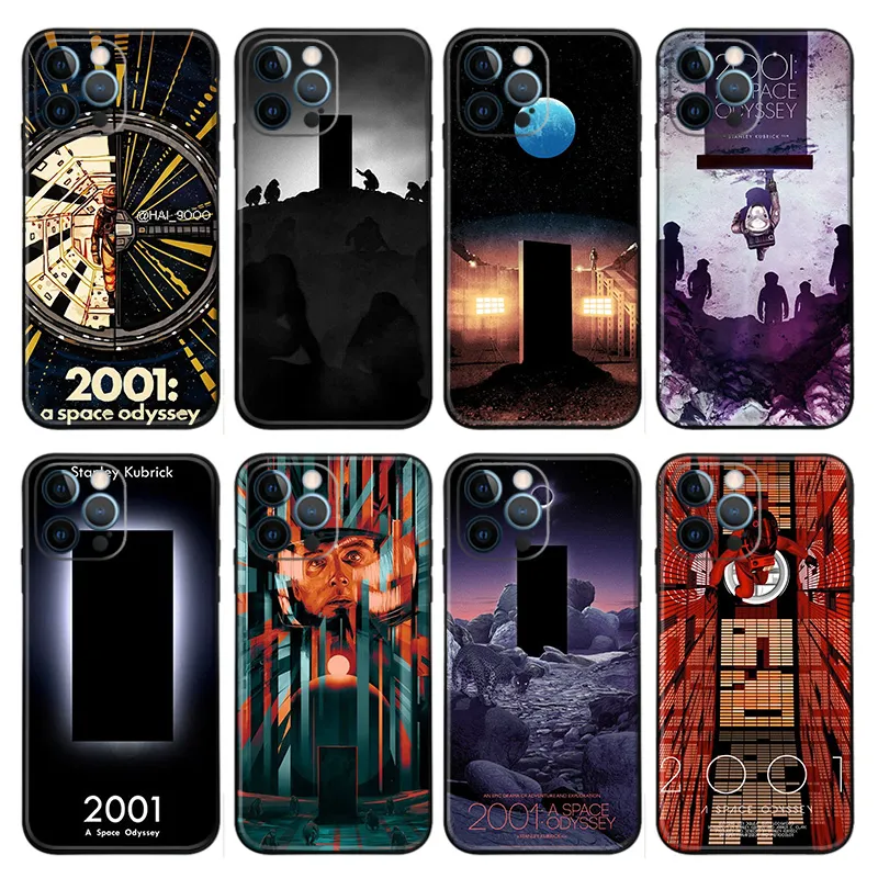 2001: A Space Odyssey — Stanley Kubrick Monolith & HAL 9000 Sci-Fi Matte Printed TPU Phone Case