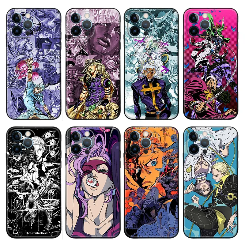 JOJO Anime — Gyro Zeppeli Enrico Pucci & Melone Anime Character Art Matte Printed TPU Phone Case