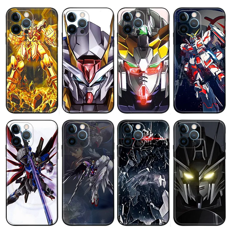 Mobile Suit Gundam — Mecha Robots & Iconic Gundam Head Closeups Matte Printed TPU Phone Case