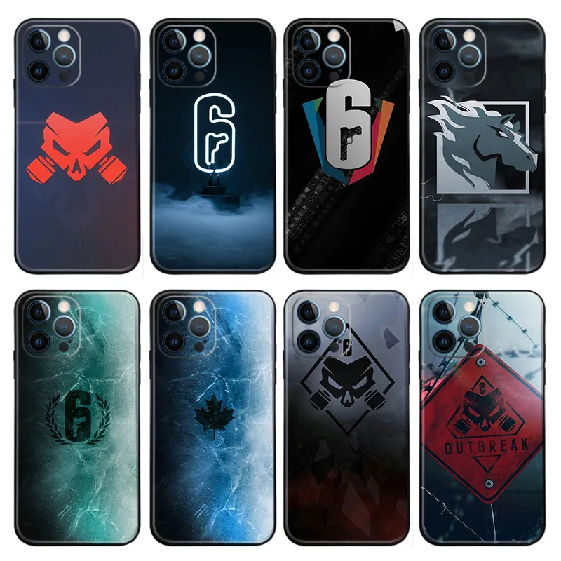 Rainbow Six Siege — Operator Icons & Outbreak Logo Matte Printed TPU Phone Case