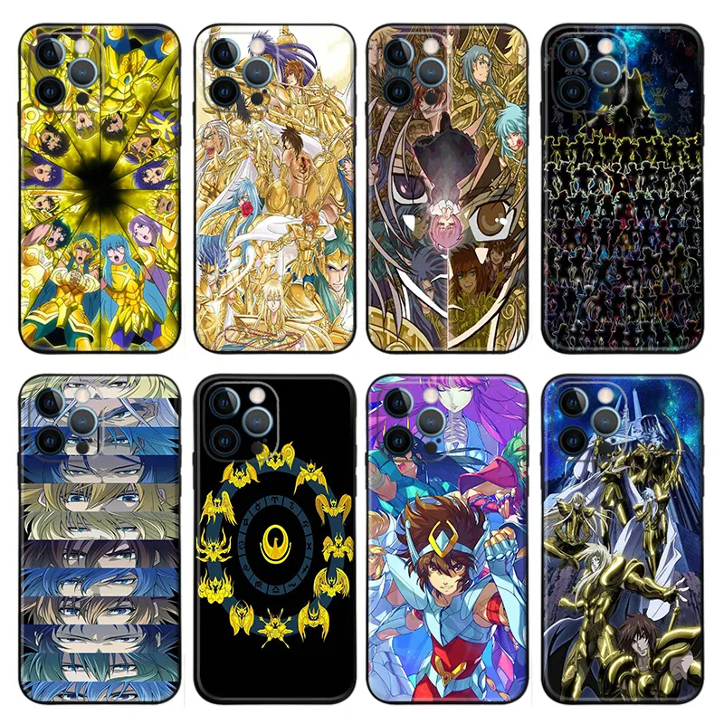 Saint Seiya Phone Case — Gold Saints Pegasus Seiya Zodiac Knights Anime Graphics