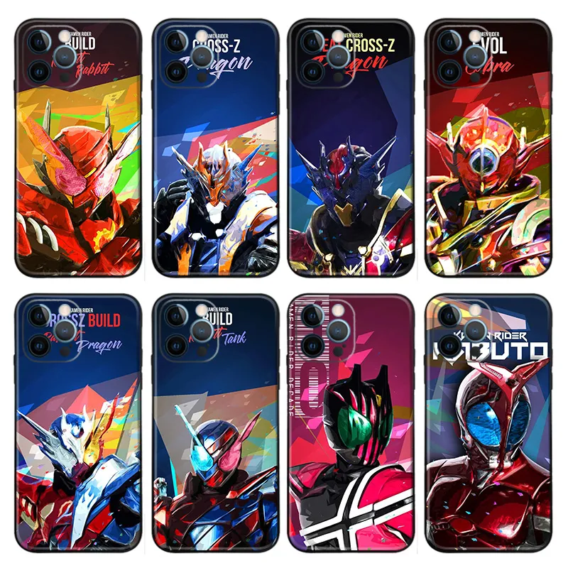 Kamen Rider Phone Case — Build Cross-Z Decade Kabuto Tokusatsu Abstract Pop Art