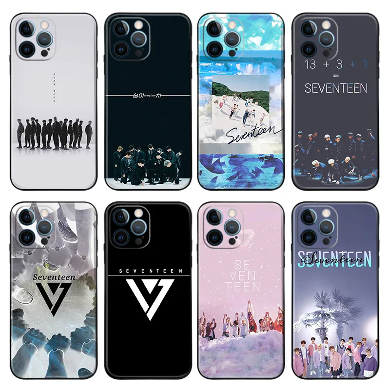 SEVENTEEN — K-Pop Group Members and Logo Series TPU Phone Case