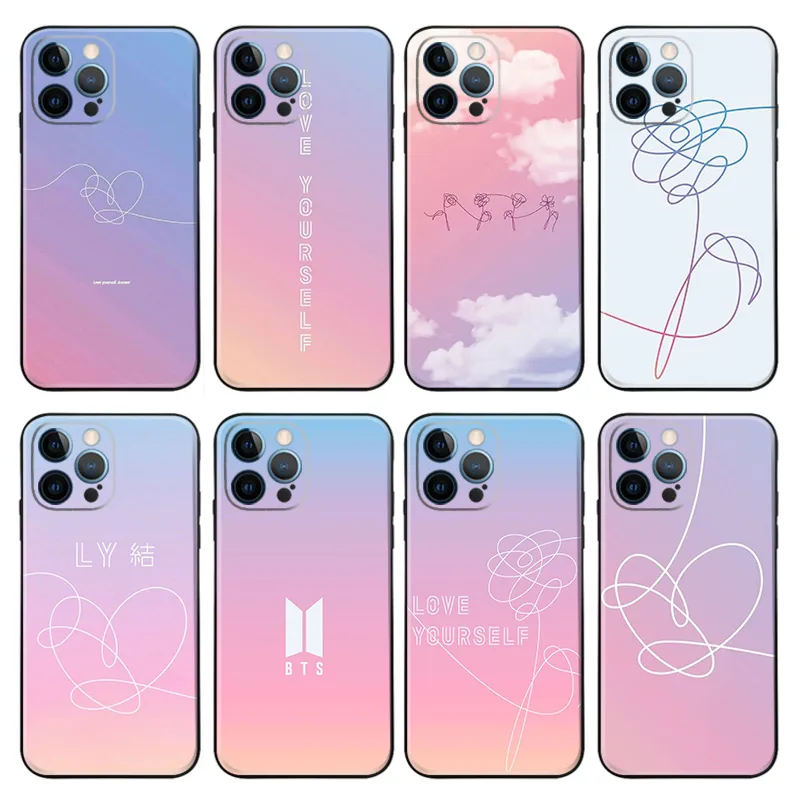 BTS Phone Case — Love Yourself Her Tear Answer Album Flower Heart Logo