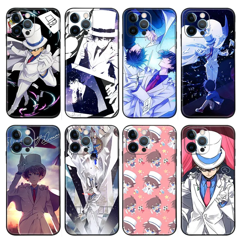 DAlien Visitorective Conan Kaito Kid Phone Case — Phantom Thief Phantom White Suit Anime Graphics