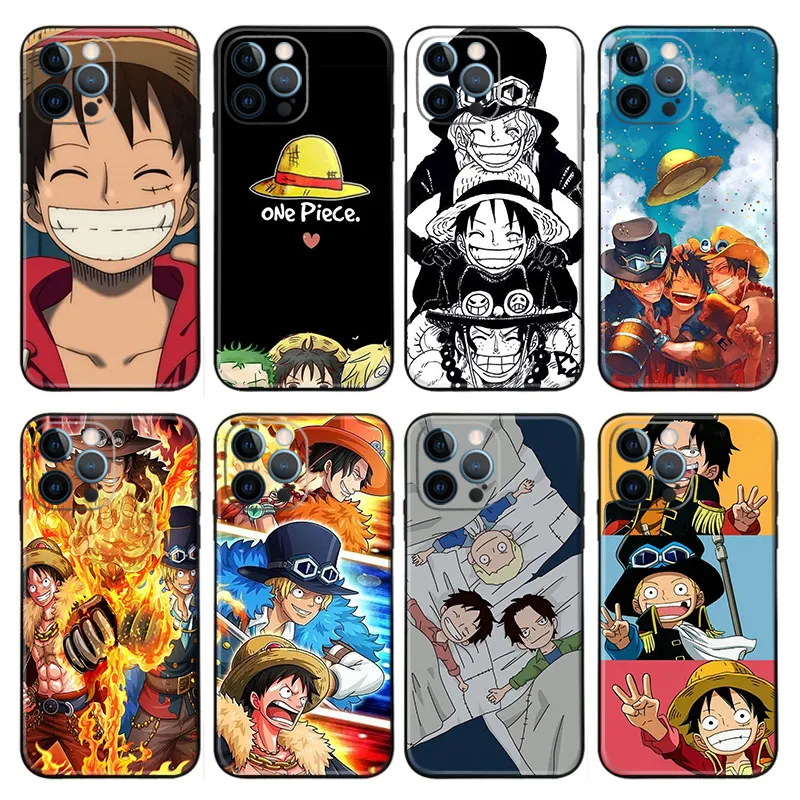 Pirate Voyage Phone Case — Luffy Ace Sabo Three Brothers Anime Manga Graphics