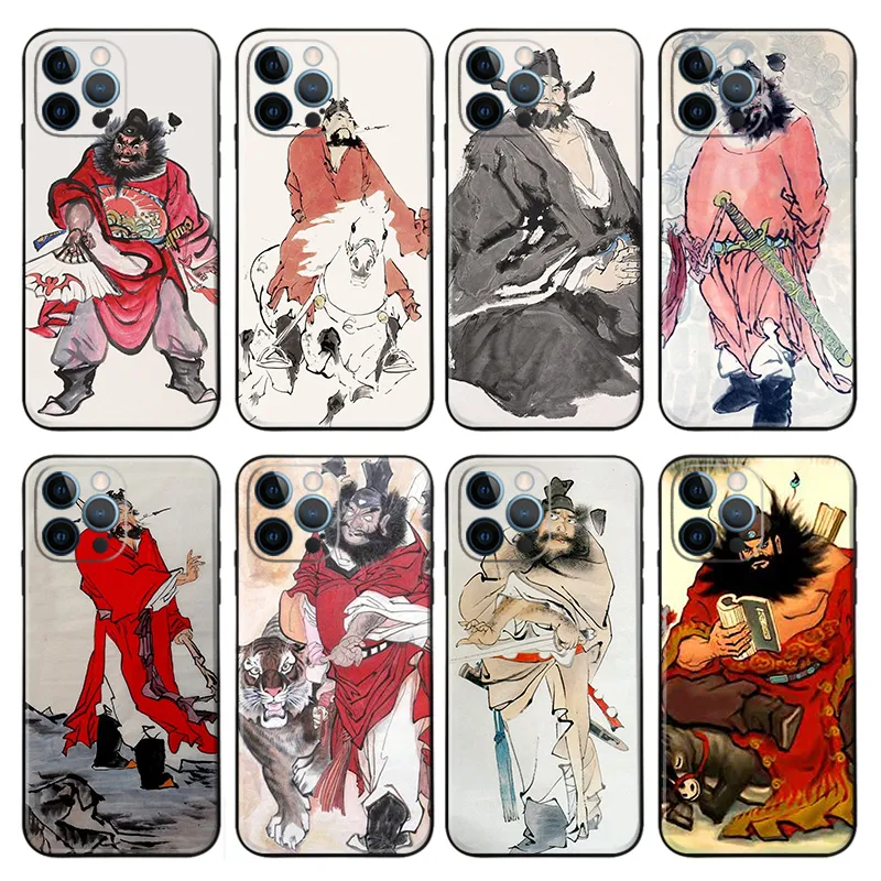Zhong Kui Phone Case — Chinese Mythology Ghost Hunter Traditional Ink Art Graphics