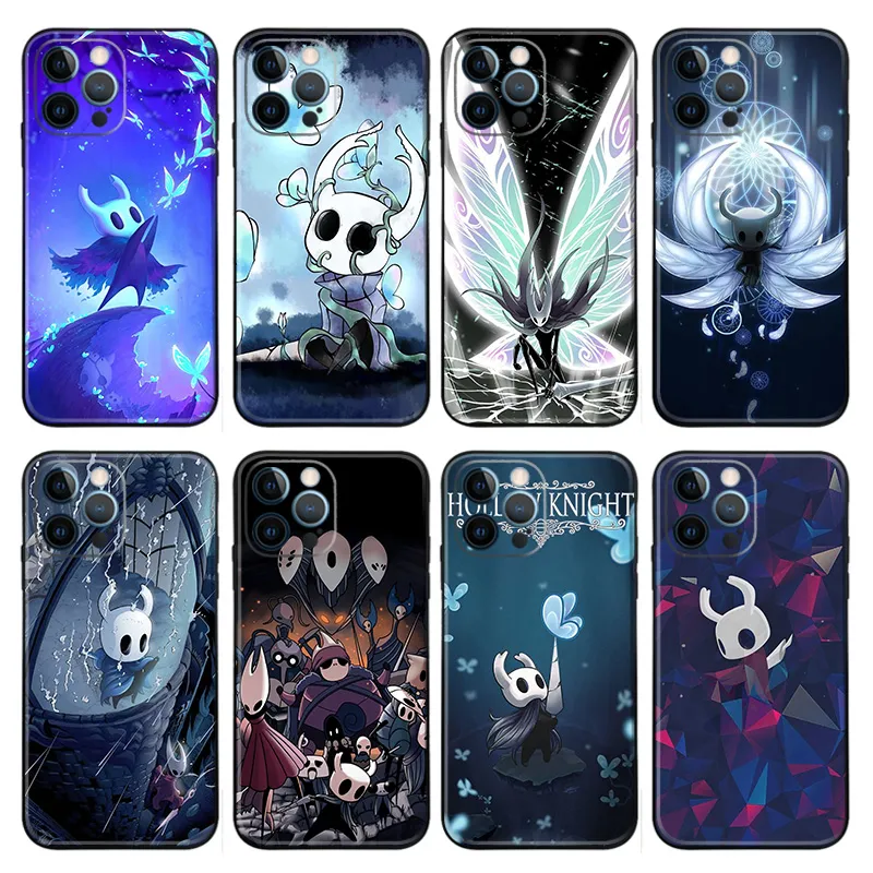 Hollow Knight Phone Case — Knight HornAlien Visitor & Pure Vessel Indie Game Art Graphics