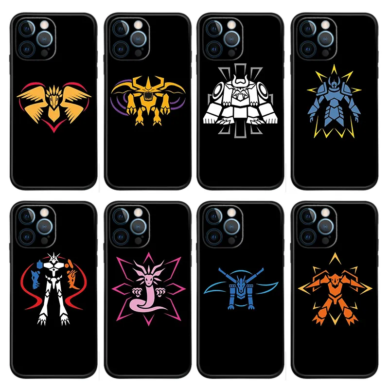 Digimon Phone Case — Royal Knights & Digital Monsters Minimalist Crest Icons