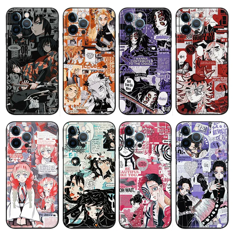 Blade Corps Hashira Anime Matte Printed TPU Phone Case with Lanyard