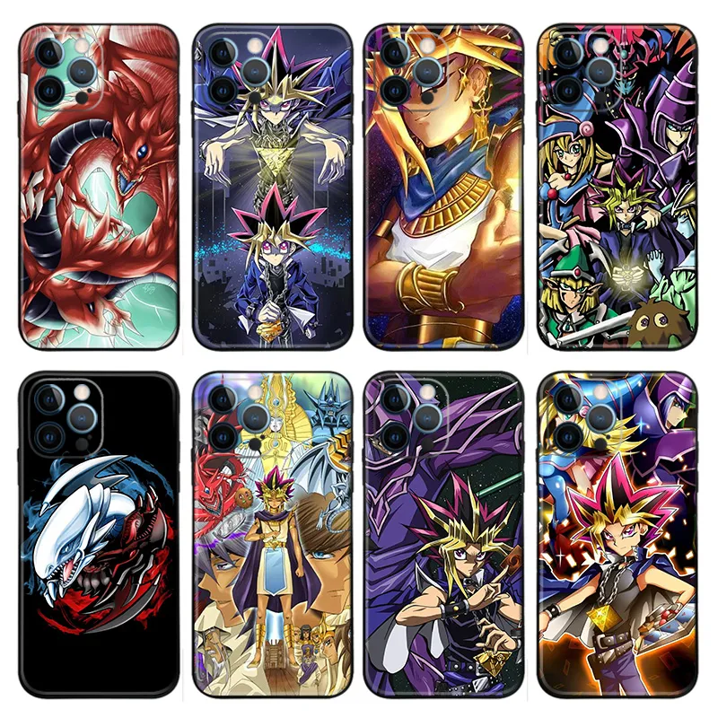 Yu-Gi-Oh Anime Card Game Matte Printed TPU Phone Case with Lanyard