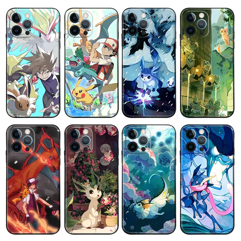 Creature Collection Red and Blue Anime Matte Printed TPU Phone Case with Lanyard