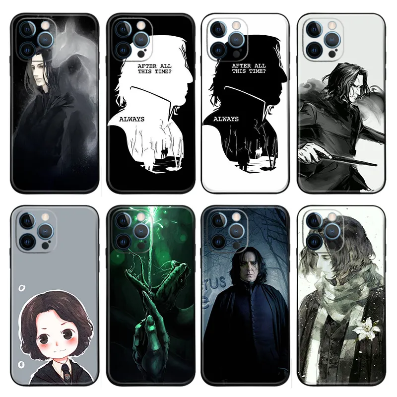 Severus Snape Wizard Tales Movie Matte Printed TPU Phone Case with Lanyard