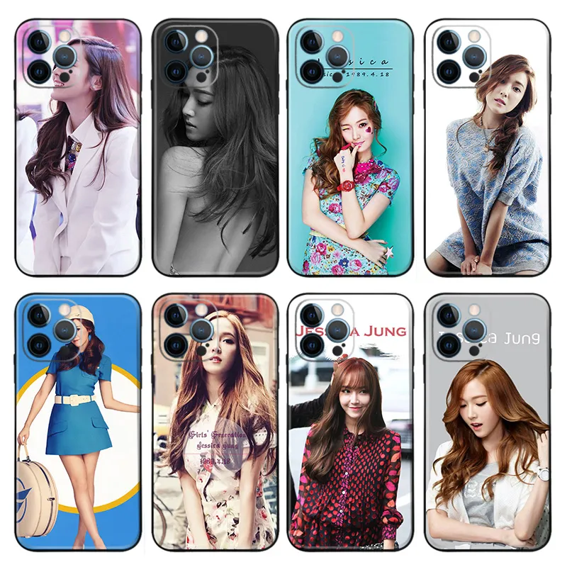 Jessica Jung Girls Generation Kpop Matte Printed TPU Phone Case with Lanyard