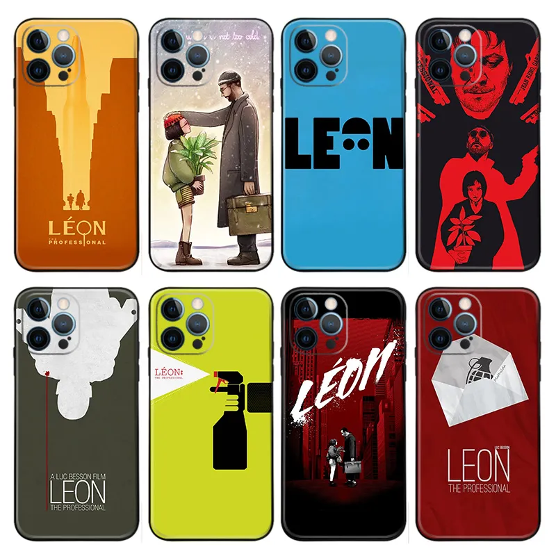Leon The Professional Movie Vintage Matte Printed TPU Phone Case with Lanyard