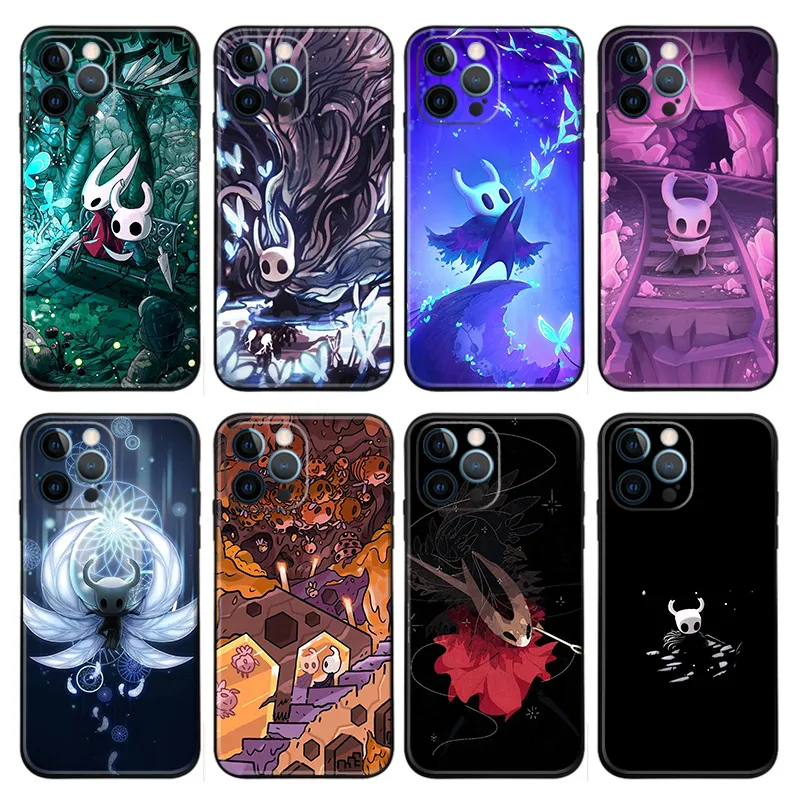 Hollow Knight Gaming Matte Printed TPU Phone Case with Lanyard
