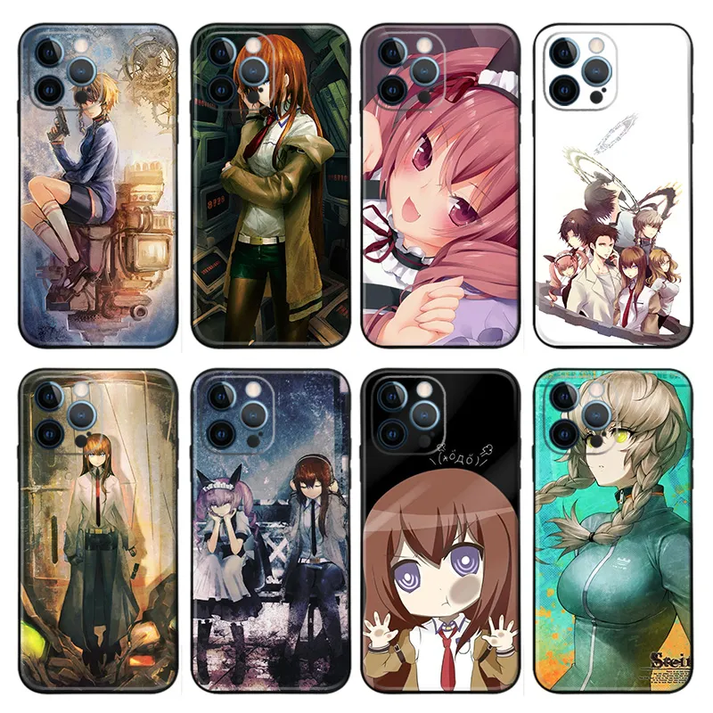 Steins Gate Kurisu Makise Anime Matte Printed TPU Phone Case with Lanyard
