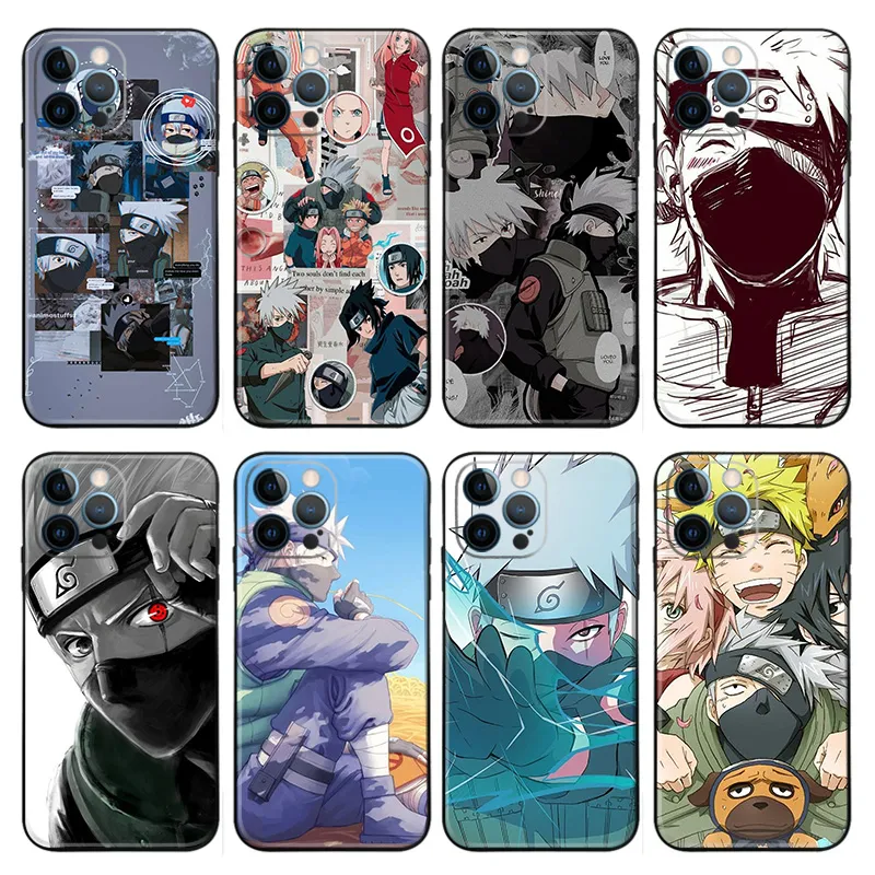 Kakashi Hatake Ninja Anime Anime Matte Printed TPU Phone Case with Lanyard