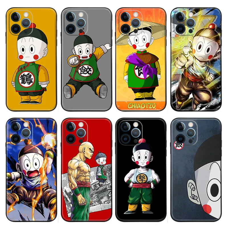 Chiaotzu Ki Fighter Anime Matte Printed TPU Phone Case with Lanyard