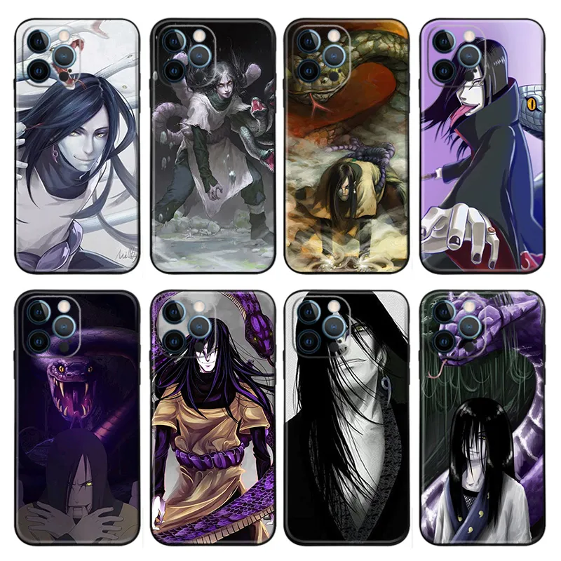 Orochimaru Ninja Anime Anime Matte Printed TPU Phone Case with Lanyard