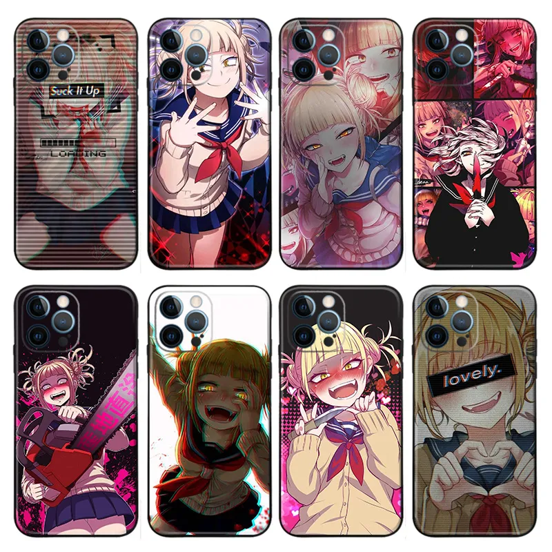 Himiko Toga Anime Matte Printed TPU Phone Case with Lanyard