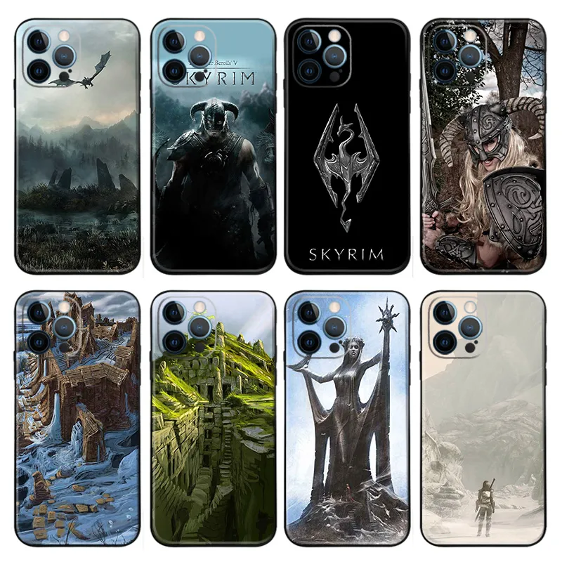 The Elder Scrolls V: Skyrim — Dragonborn & Imperial Emblem RPG Game Matte TPU Phone Case