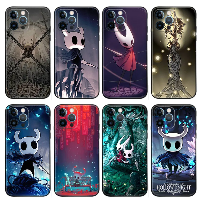 Hollow Knight — HornAlien Visitor & Pure Vessel Grimm Dark MAlien Visitorroidvania Game Matte TPU Phone Case