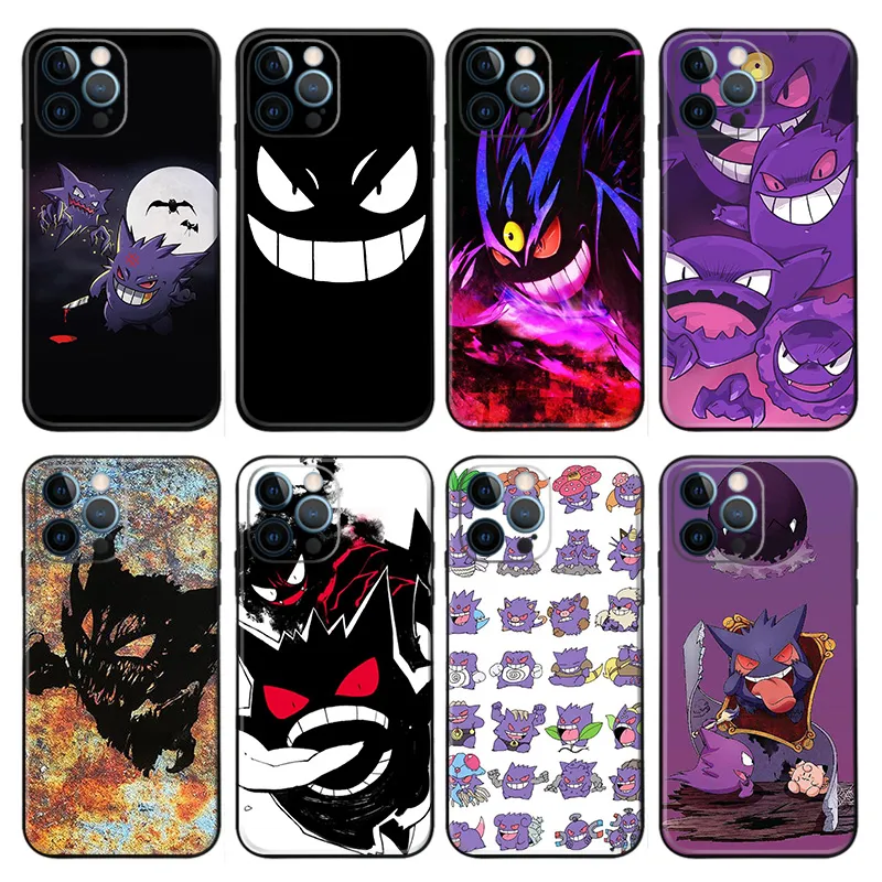 Creature Collection — Gengar & Mega Gengar Ghost Type Anime Matte TPU Phone Case