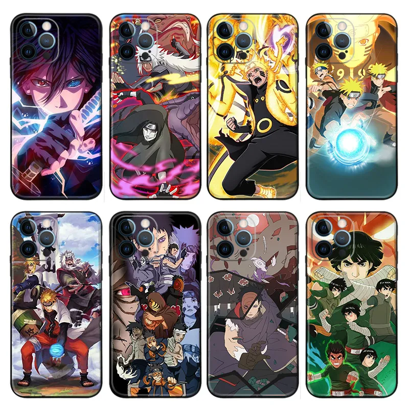 Ninja Anime  — Ninja Anime Sasuke Obito Jiraiya Might Guy Anime Matte TPU Phone Case