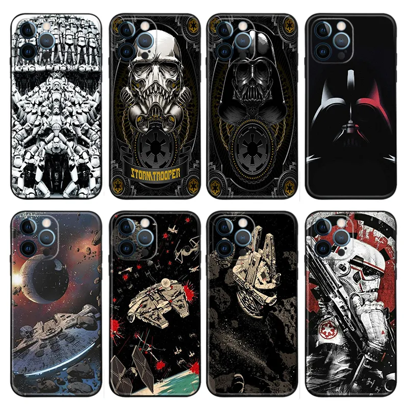 Galaxy Wars — Darth Vader Stormtrooper Millennium Falcon Matte TPU Phone Case