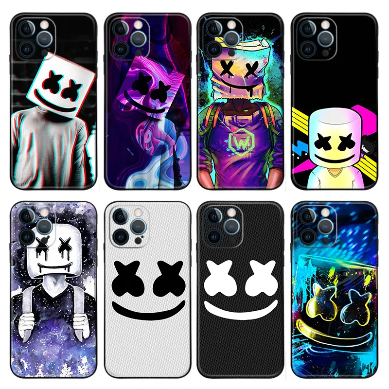 Marshmello — DJ HelmAlien Visitor & EDM Music Logo Art Matte TPU Phone Case